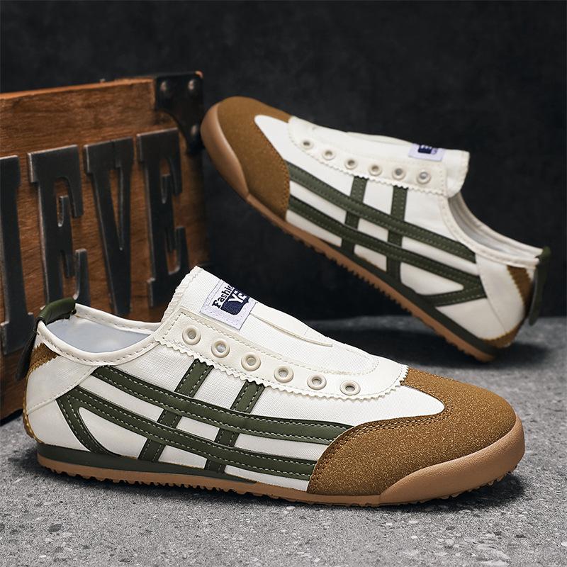 Canvas shoes men's Forrest Gump shoes new lazy shoes breathable sports versatile casual soft sole
