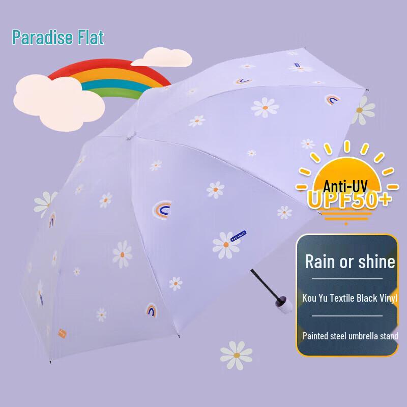 Tiangtang Anti-UV Three-Fold Sun/Rain Umbrella