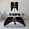 Red Car, White Stripes. Bedding Sets Duvet Cover Sets Duvet Covers Pillowcases(1* Duvet Cover 2* Pillowcases Without Duvet Insert)