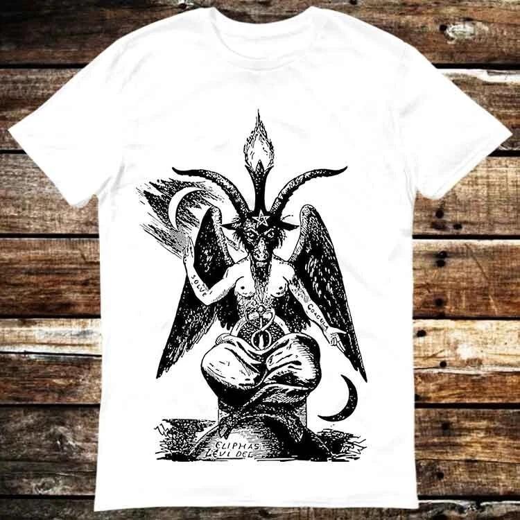 Baphomet av Eliphas Levi Sabbatsgeten från Mendes Ockult T-shirt 6297