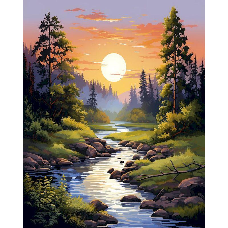 GATYZTORY 60x75cm Rāmēts krāsošana pēc numuriem