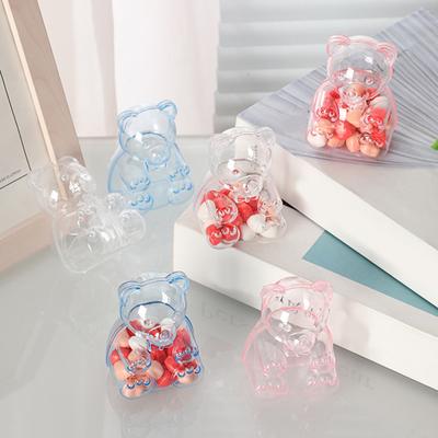 12Pcs Cute Bear Shaped Candy Boxes Small Fillable Bear Shape Containers for Valentines Day Weddings Birthday Party Favors