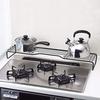 Pearl Metal BLKP Stovetop Rack, Limited Edition, Black, 75cm Wide, Over-the-Exhaust, Kitchen Storage, BLKP Black, AZ-5053
