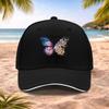 Floral Butterfly Baseball Cap Adjustable Sun Protection Outdoor Casual Curved Brim Hat