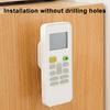 Remote Control Holder with Spring Rope Self-adhesive No Drill TV Air Conditioner