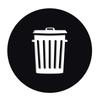 Recycle and Trash Sticker Vinyl Modern Logo Symbol To Organize Trash Cans or Garbage Containers and Walls Small Green