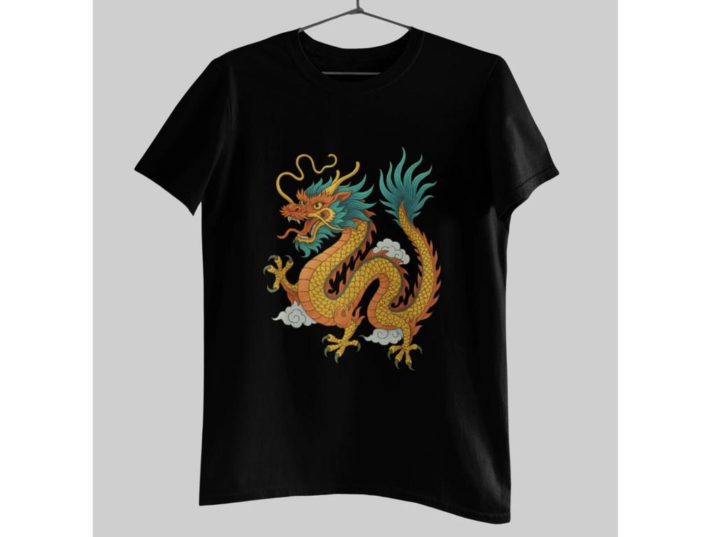 Chinese Dragon T-Shirt | Colorful Oriental Dragon Graphic Tee Unisex