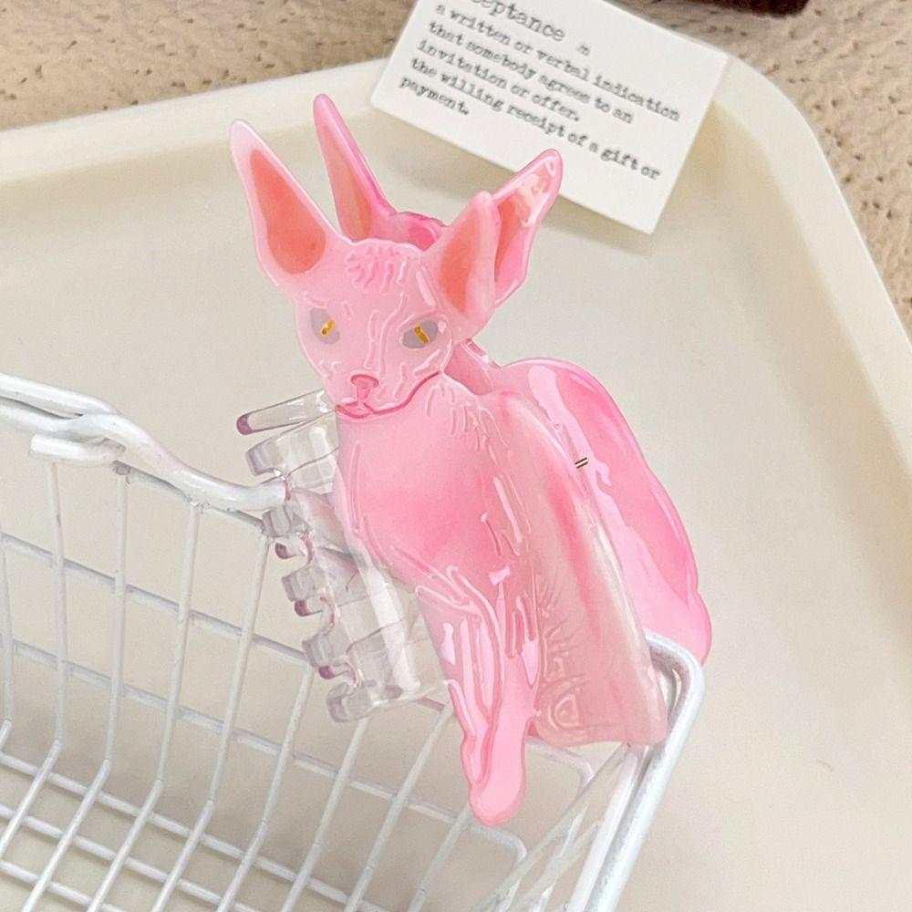 Little Raccoon Cute Cat Crab Clip Korean Style Small Shark Clip Hair Accessories