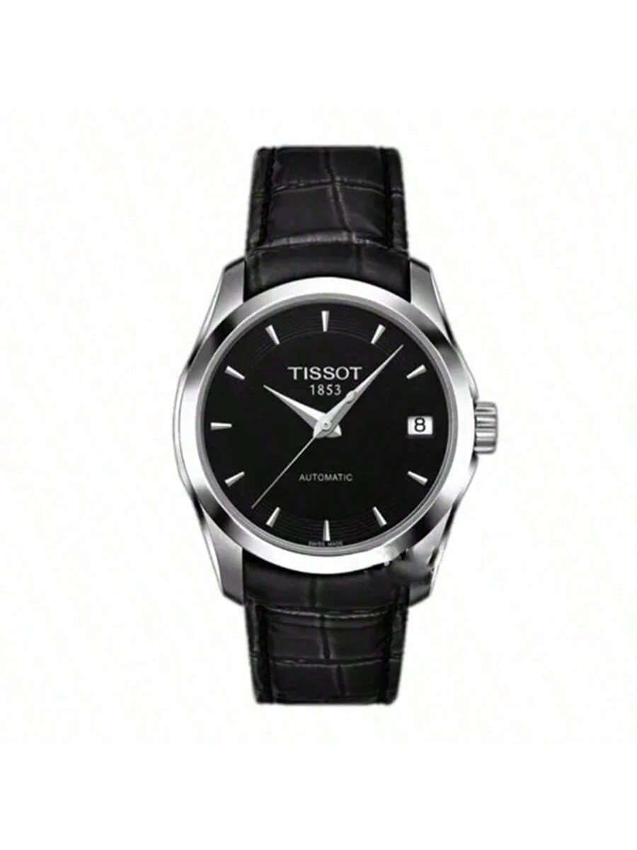 

TISSOT fully automatic mechanical movement women s watch, Swiss-made, 32mm black dial, Model T035.207.16.051.00 чорний