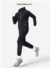 Men's Quick-Dry Hooded Jacket & Pants Running Set - Breathable, Sweat-Absorbing Training Outfit for Spring and Autumn