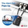 SURE LOCK TSA-approved travel luggage lock with inspection indicator and easy-to-read dial - 2-pack (2, black)