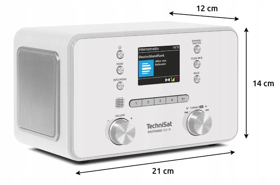 TechniSat DIGITRADIO 550 IR DAB+ FM Internet Radio Wi-Fi Bluetooth USB