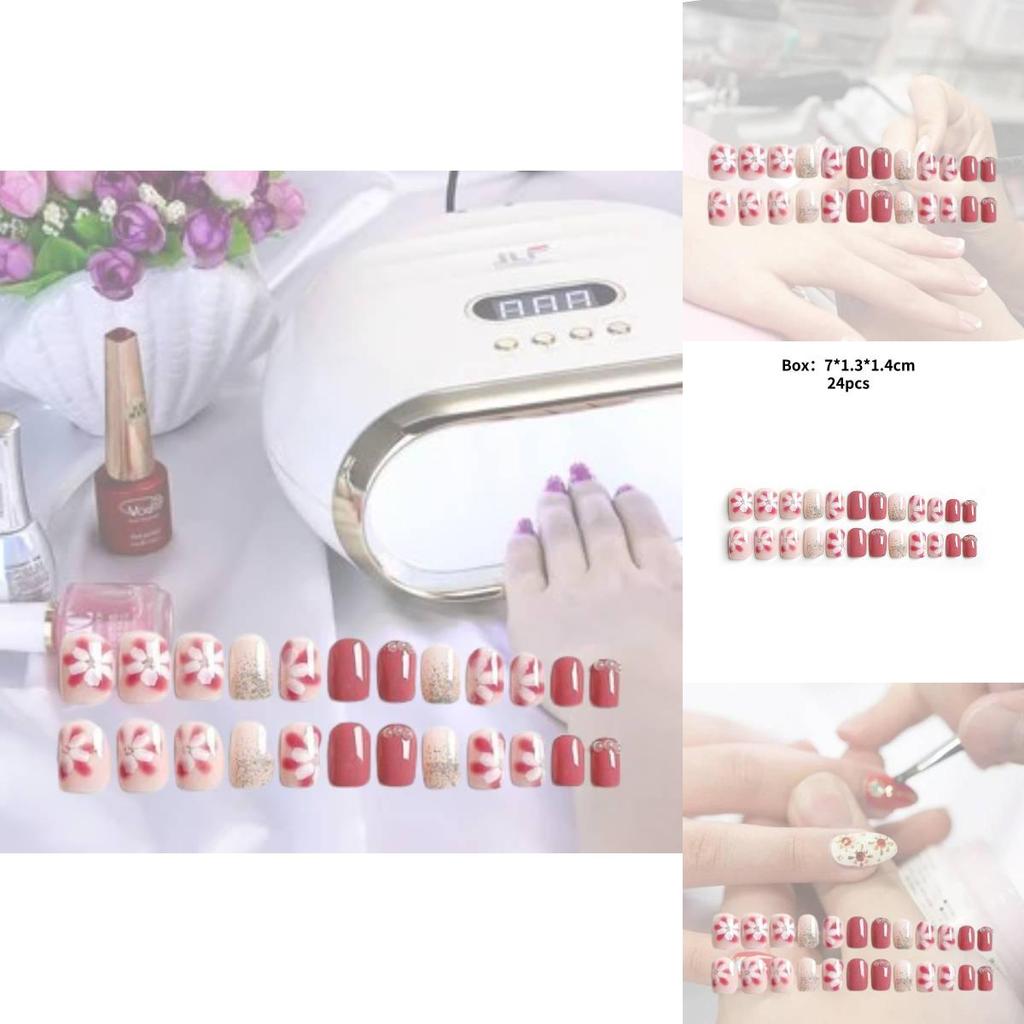 Jelly Double-sided Adhesive Nail Wraps 20-pack For Trendy Nail Designs Y34