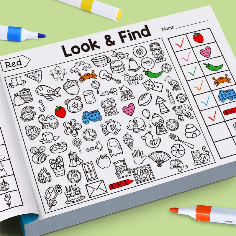 Interactive Coloring & Learning Book for Kids Ages 2-6