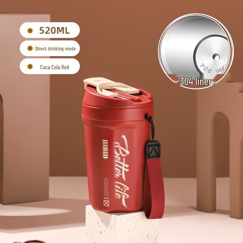 304 Double-Layer Stainless Steel Travel Thermos Mug