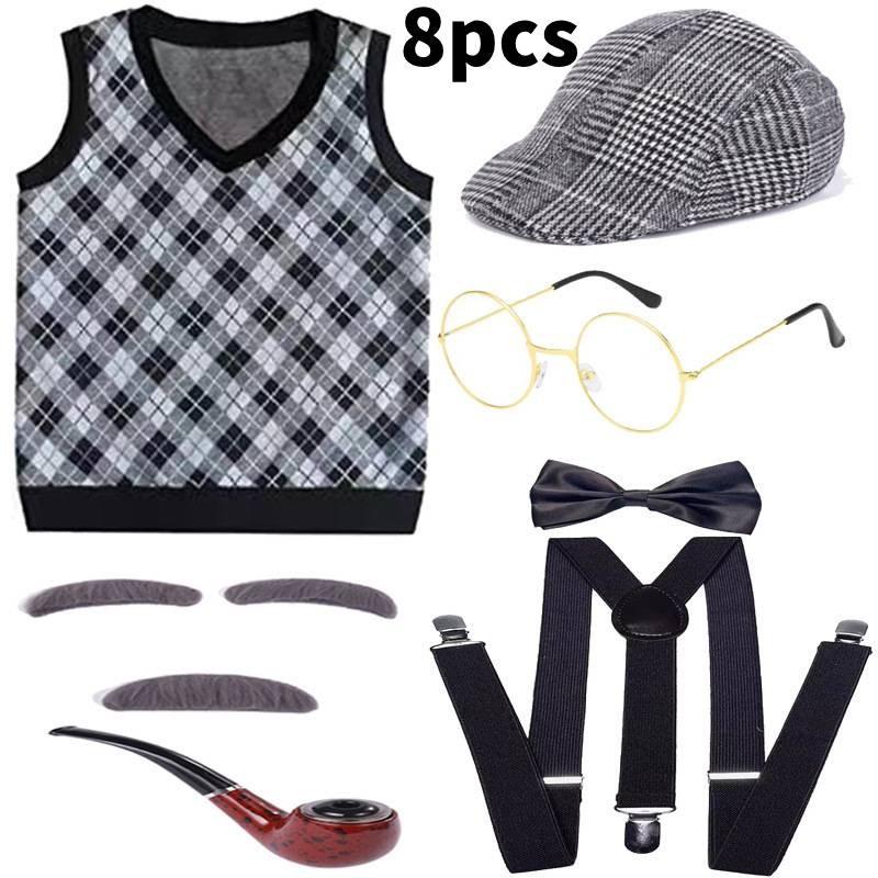 Elderly Childrens Day Cosplay Costume Stage Performance Halloween Fashion Party