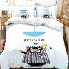 3D Print Kawaii Cartoon Comics Kumamon Bedding Set Double Twin King Duvet Cover Comforter Pillowcase Boys Girls Adults Bedroom