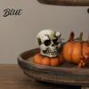 Halloween Party Supplies Spooky Figurine Small Resin Rotating Ghost Skull Pumpkin Gravestone Indoor Ornaments Statue Collectible Tabletop