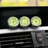 Luminous Clock Thermometer Hygrometer Automobile Car Dashboard Decoration Ornaments Automotive Watch Car Styling Accessories