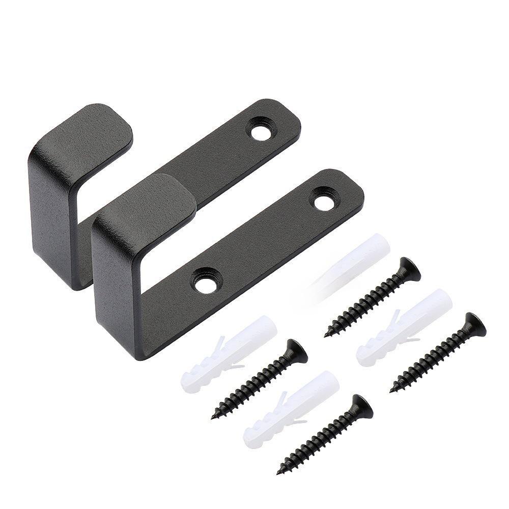 "Black Coat Hook Wall Hanging, Iron Bracket, Cross-Border Hardware for Room Door Storage"