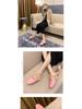 2025 Women's Genuine Leather Furry Half-Slippers with Horsebit Strap - Warm Autumn/Winter Shoes