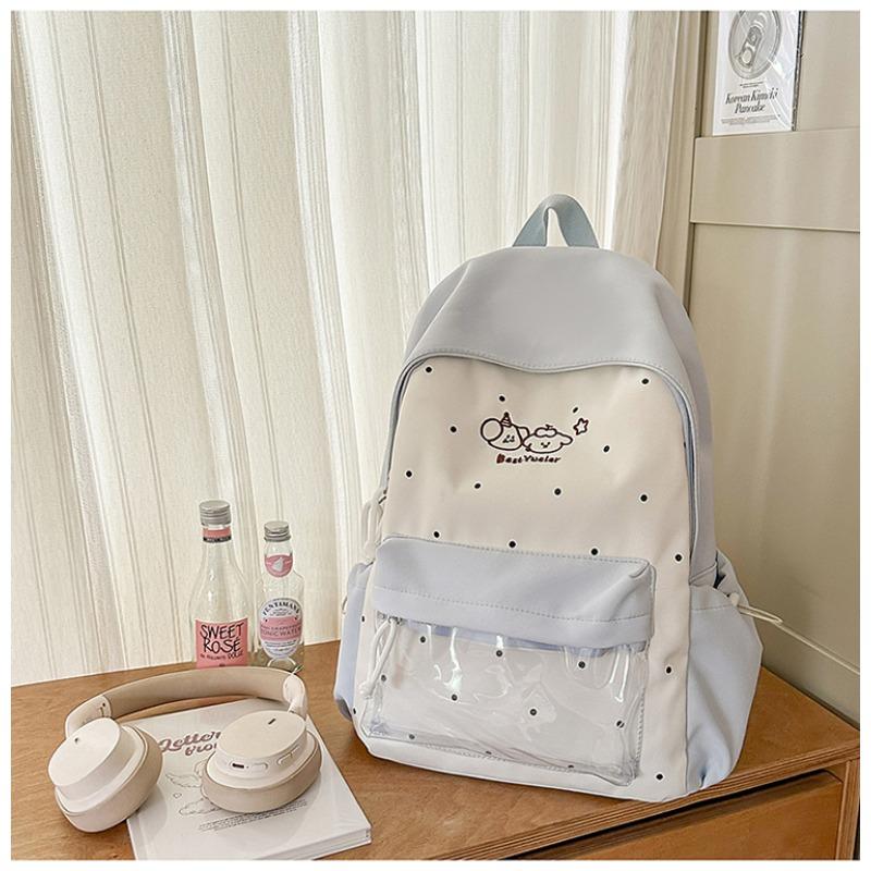 New high-value fresh and sweet candy color dopamine cute cartoon backpack junior high school students lightweight backpack