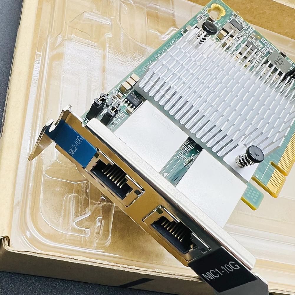 10G Dual-port Server Ethernet Card X540-T2 PCIE-X8 Network Extend Adapter 2Port 10 Gigabit RJ45 Wire PC LAN Controller PCIEX16