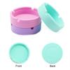 Ashtray Temperature Resistant Ash Tray Table Holder Washable Travel Household Office Car Bottle Cup Pad Mat Solid Color