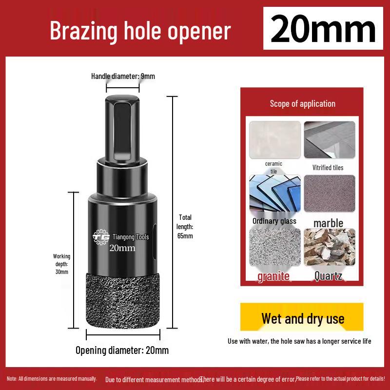 Tiangong Glas- och kakelborr för marmor- och keramiska ytor