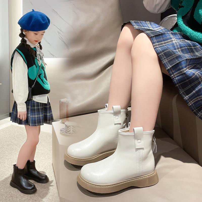 Autumn/Winter Casual Trendy Short Boots for Girls Children's warm short boots