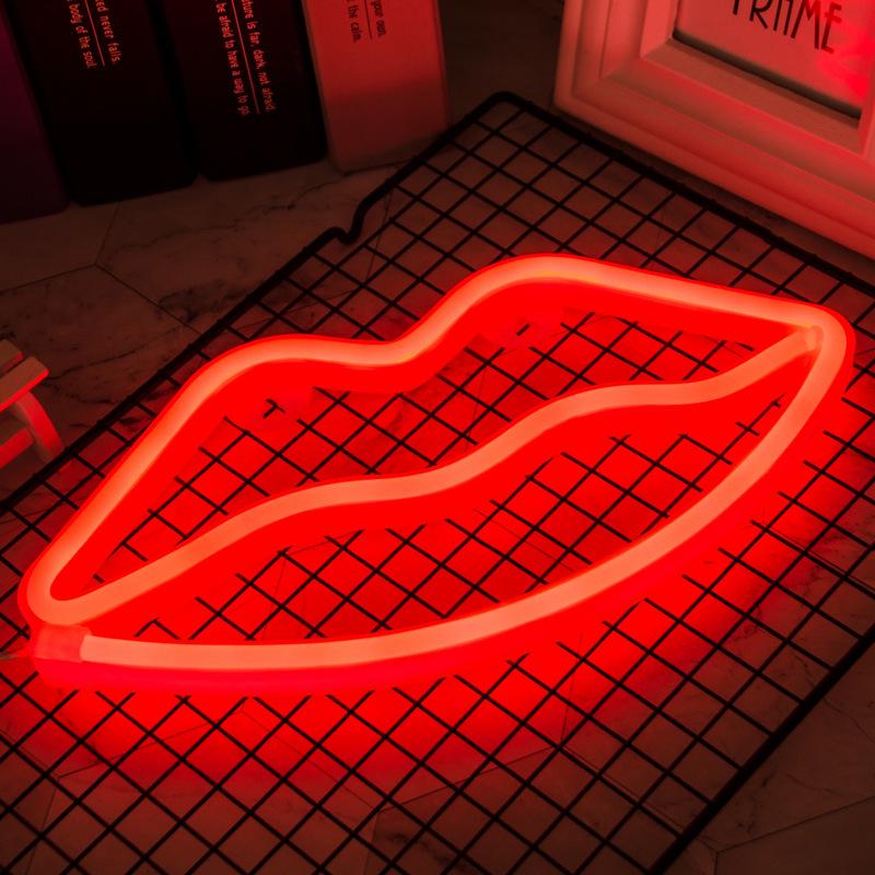 Wandleuchte in Alienform mit Neon-LED - Feiertagsatmosphäre & Liebesdekorationsstreifen