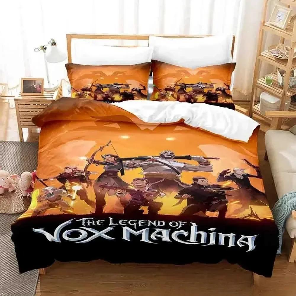 3D-Druck Anime The Legend of Vox Machina Bettwäsche-Set Einzelbett Twin Full Queen King Size Bettset Aldult Kid Schlafzimmer Bettbezug-Sets