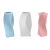 Home Decor Flower Vase Wave Pattern Irregular Vases Pots Hydroponic Bottle  Office Decoration