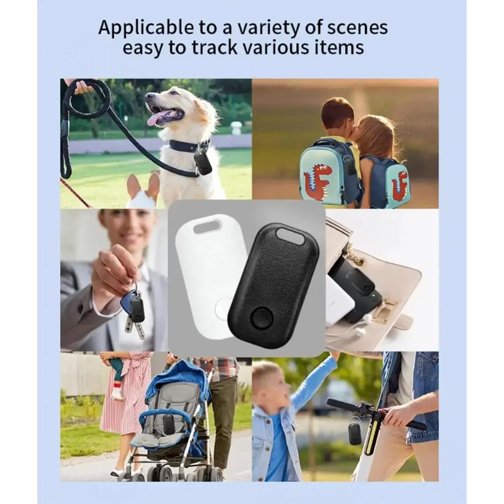 Rastreador GPS Bluetooth Inteligente Mini Localizador Certificado MFI para Aplicativo Apple Find My, Lembrete Anti-Perda Localizador de Posição Global para Chaves Carteira Animais de Estimação Crianças Carro