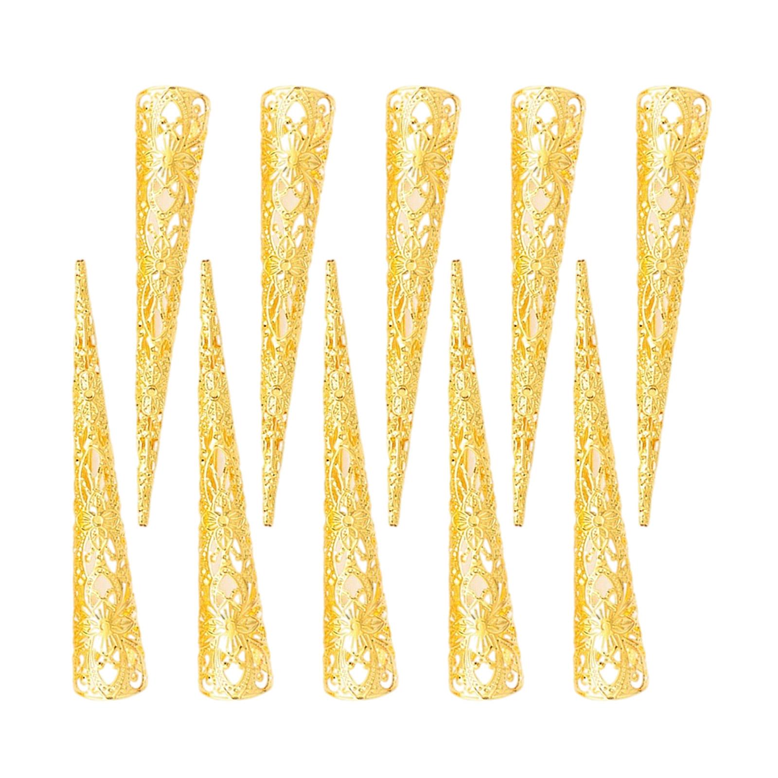 

Набор из 10 металлических когтей на пальцы для женщин, косплей, танцевальное шоу, кольца для ногтей, аксессуары для костюма на Хэллоуин