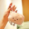 Cartoon Plush White Cloud Key Chain Cute Bead Chain Lanyard Coin Purse Candy Color Student Children's Small Wallet  Pendant Gift