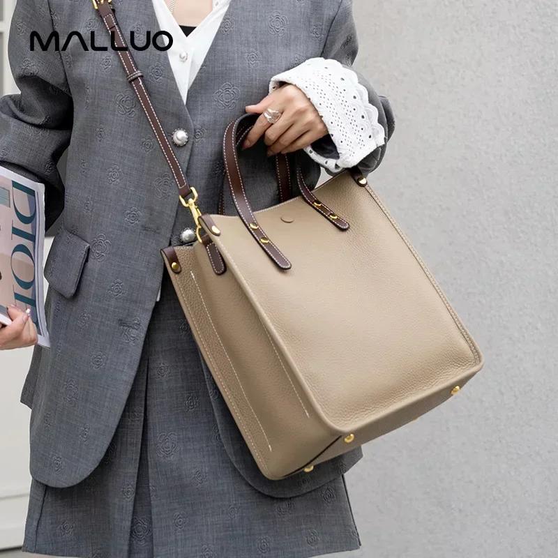 Lady Cowhide Commuting Large Capacity Crossbody Bags Women Retro Cow Genuine Leather Shoulder Bag Female Luxury Designer Handbag