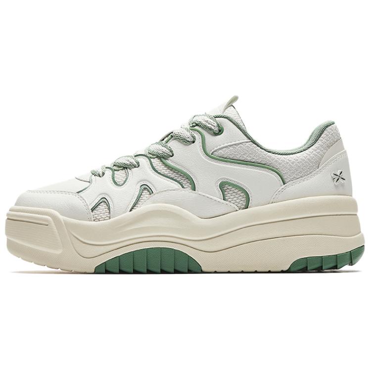 

Anta Волна Простая Мода Нескользящие Амортизирующие Прочные Низкие Кроссовки Женские кроссовки Слоновая кость-Белый Мохово-зеленый 922538003-1 35.5