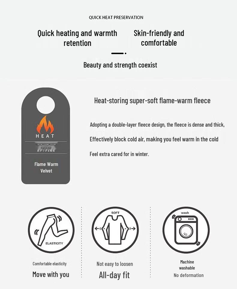 YUZHAOLIN Men's Thermal Underwear Set for Teens