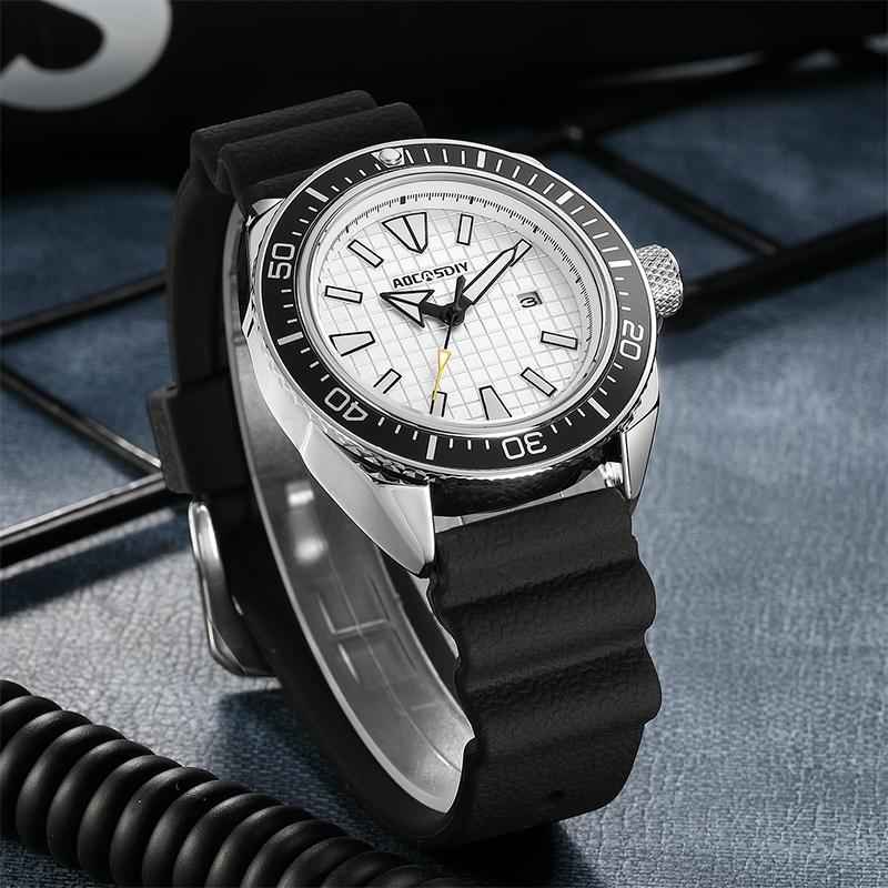 New Fashion Casual Men Watches High-End Brand Elegant Simple Three-Hand Rotating Bezel Date Quartz Watch Clock Reloj