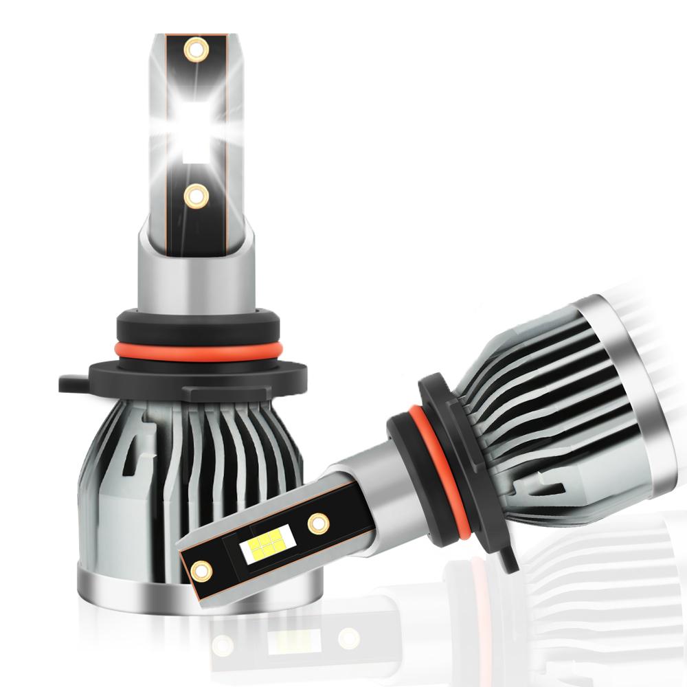 

9005 9006 Cooling System 30000LM Car LED Headlight Bult in Driver High Quality 3570 CSP Chips LED Bulbs 6000k