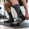 Men's Cushioned Wool Hiking Socks, Breathable Mid- Outdoor Trekking Socks