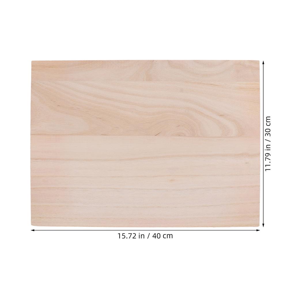 16x12 Zoll 0,5 Zoll Dicke Unfertige Holzbretter Massives Rechteck Holzplanken für DIY-Regale Möbelteiler Bastelmalerei