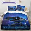 ASTRO BOT Custom Name Pattern Bedding,Quilt Set Quilt Cover Pillowcase Home Birthday Gift(1 * Duvet Cover + 2 * Pillowcase, Without Core)