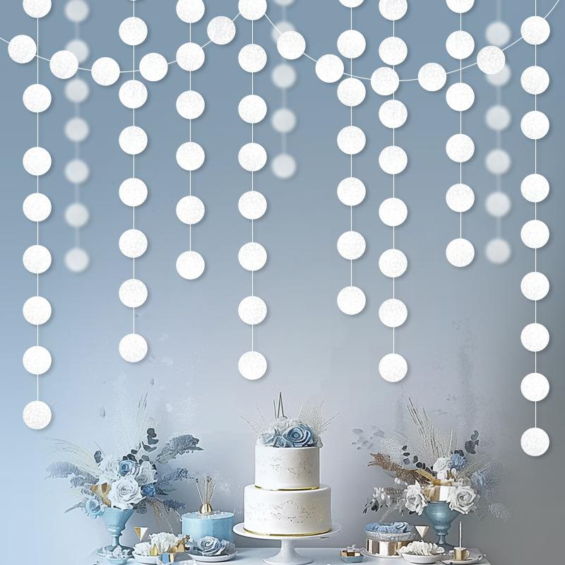 1pc Magic Color Blue Gold Multicolor Round Paper Straws Party Birthday Wedding Decorative Sewing Round Paper Strips Pull Flower