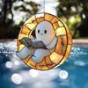 2D Acrylic Ghost Reading Book Suncatcher Hanging Decor For Indoors Outdoor Fall Parties Home Decoration Durable Unbreakable