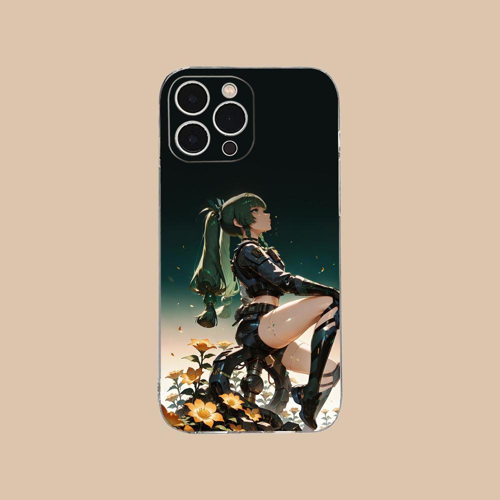 Zenless Zone Zero QingYi Phone Case for iPhone 17 16 15 14 13 12 11 X XR XS Air Pro Max Plus Mini Clear Colorful Cover Luxury