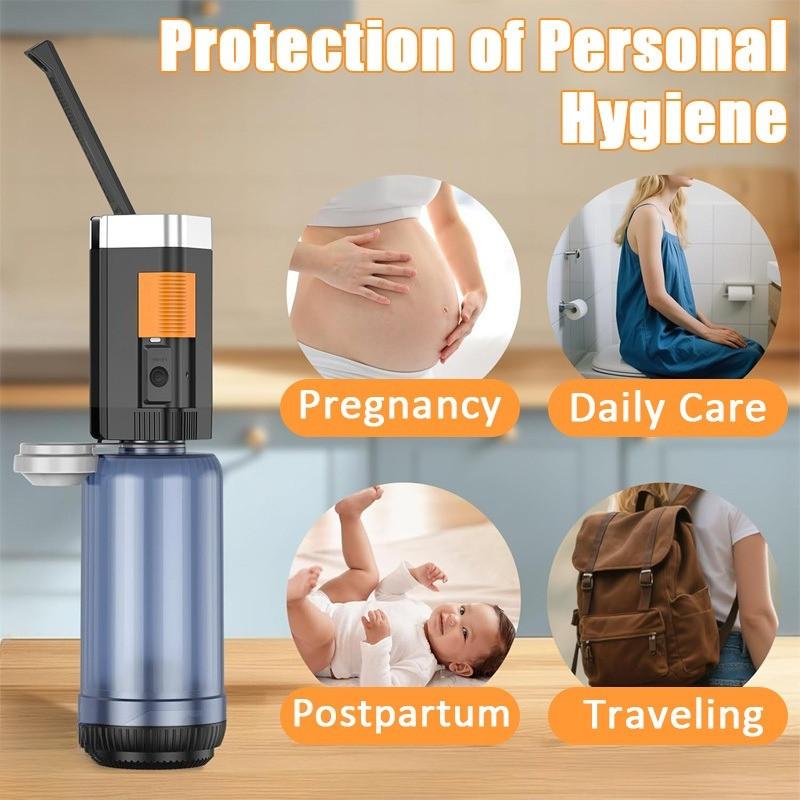 400ml Large Capacity Portable Electric Bidet Travel USB Rechargeable Leak-Proof Bidet Sprayer Body Cleansing Device