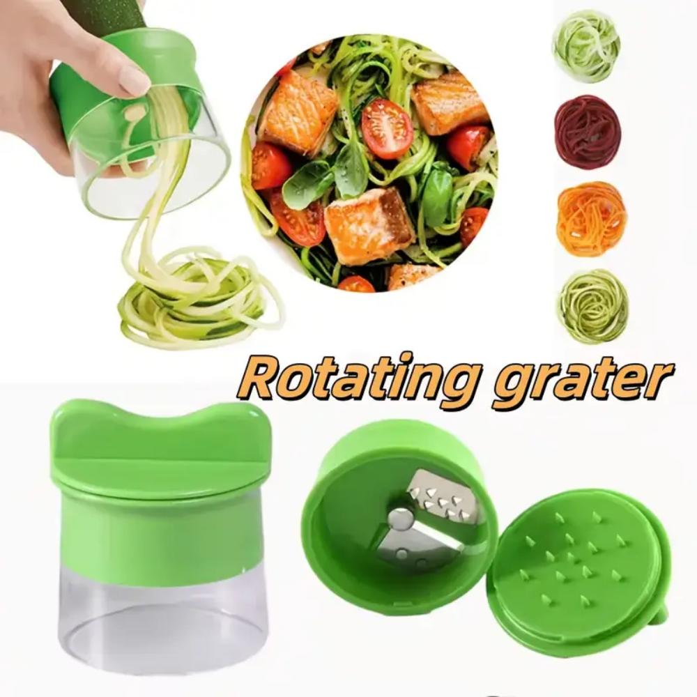 Multi-functional Handheld Spiral Vegetable Shredder, Handheld Spiral Vegetable Shredder, Fine Shredding, Adjustable Grinder