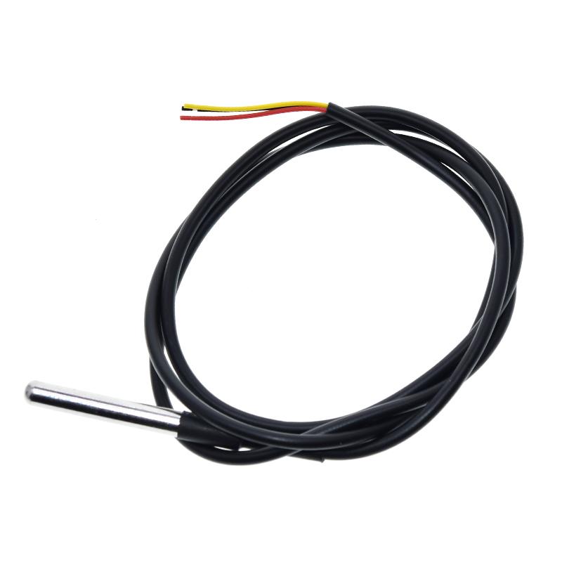TZT DS1820 Stainless steel package Waterproof DS18b20 temperature probe temperature sensor 18B20 for arduino